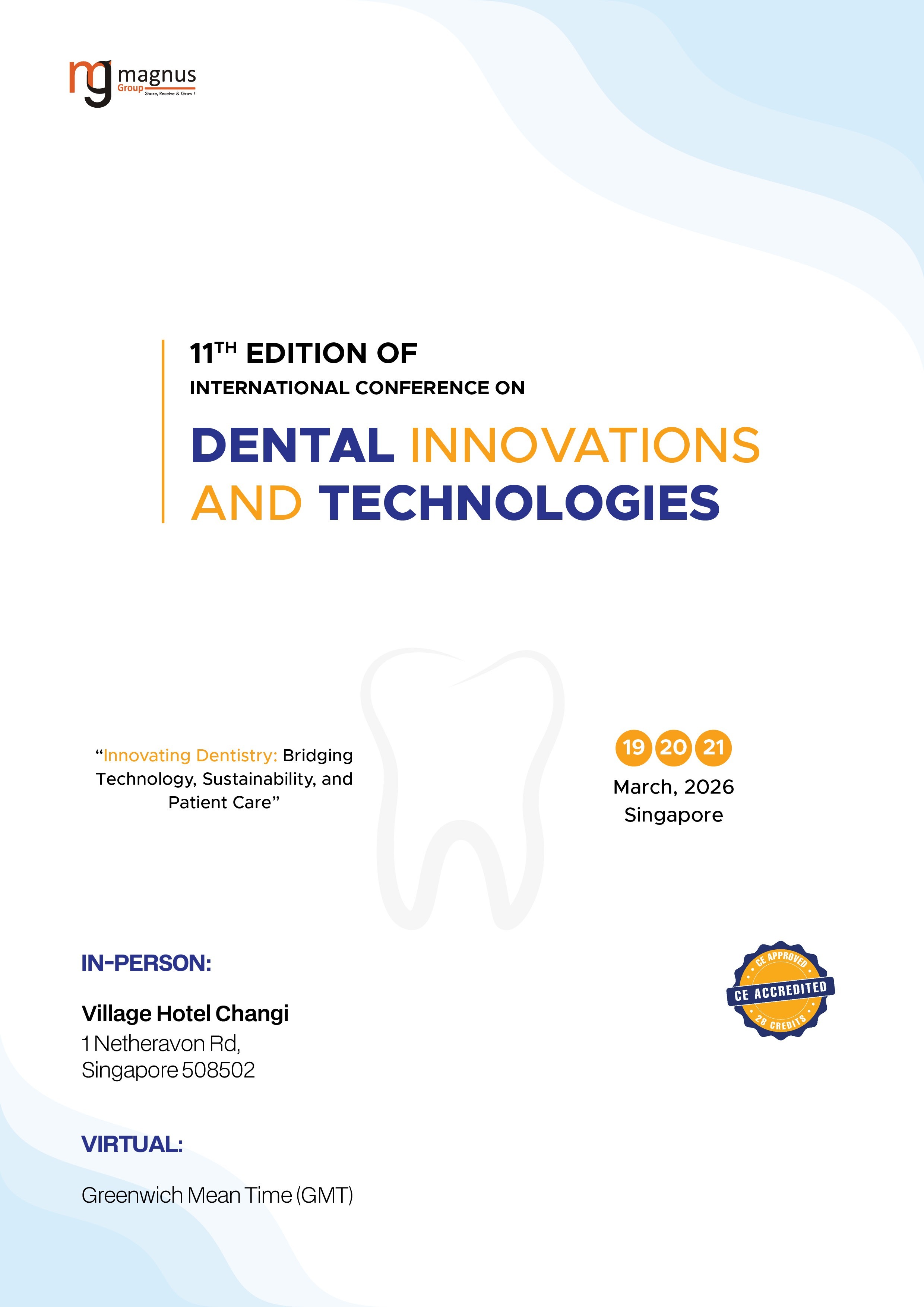 11th Edition of International Conference on Dental Innovations and Technologies | Singapore Book