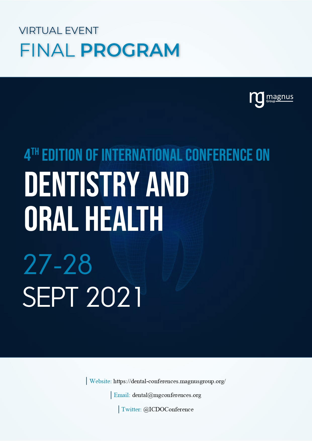 4th Edition of International Conference Dentistry and Oral Health Program