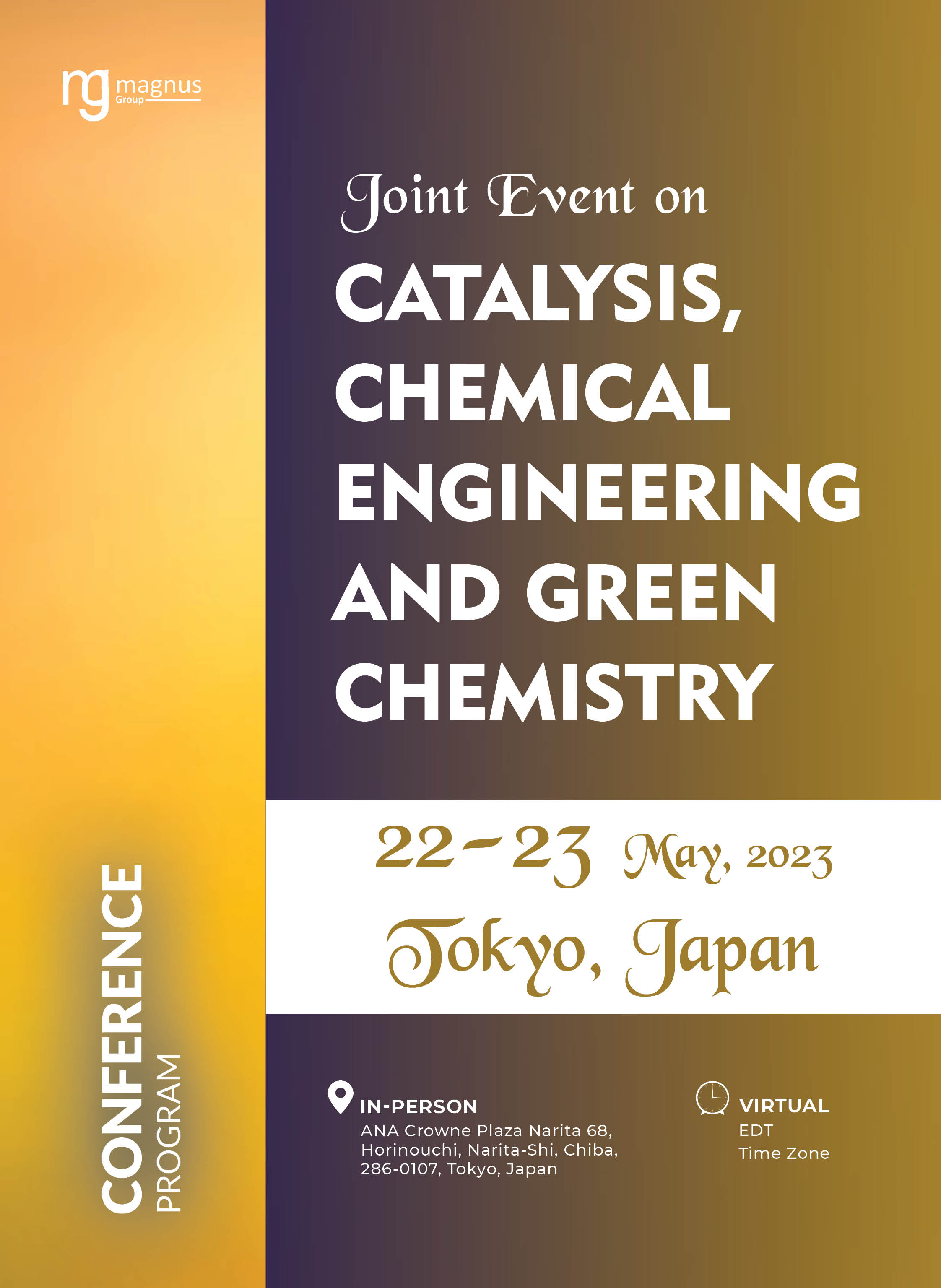 3rd Edition of International Conference on Green Chemistry and Renewable Energy | Tokyo, Japan Program