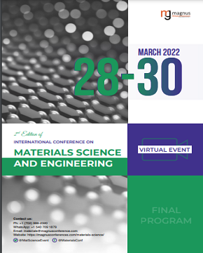 2nd Edition of International Conference on Materials Science and Engineering | Virtual Event Program