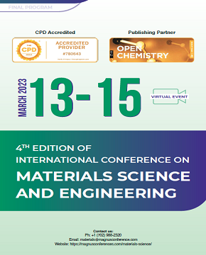 4th Edition of International Conference on Materials Science and Engineering | Virtual Event Program