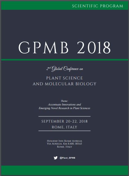 2nd Edition of Global Conference on Plant Science and Molecular Biology Program