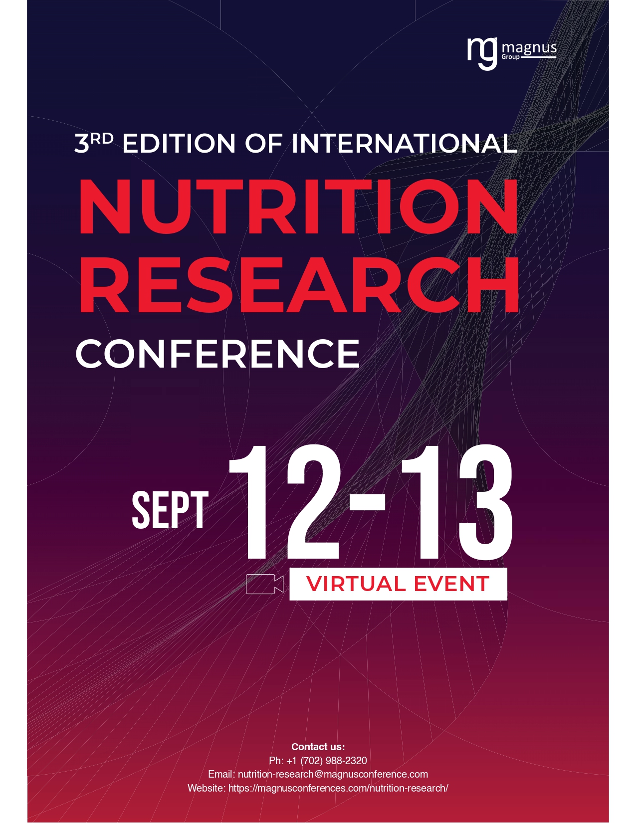 3rd Edition of International Conference on Nutrition Research Conference | Online Event Book