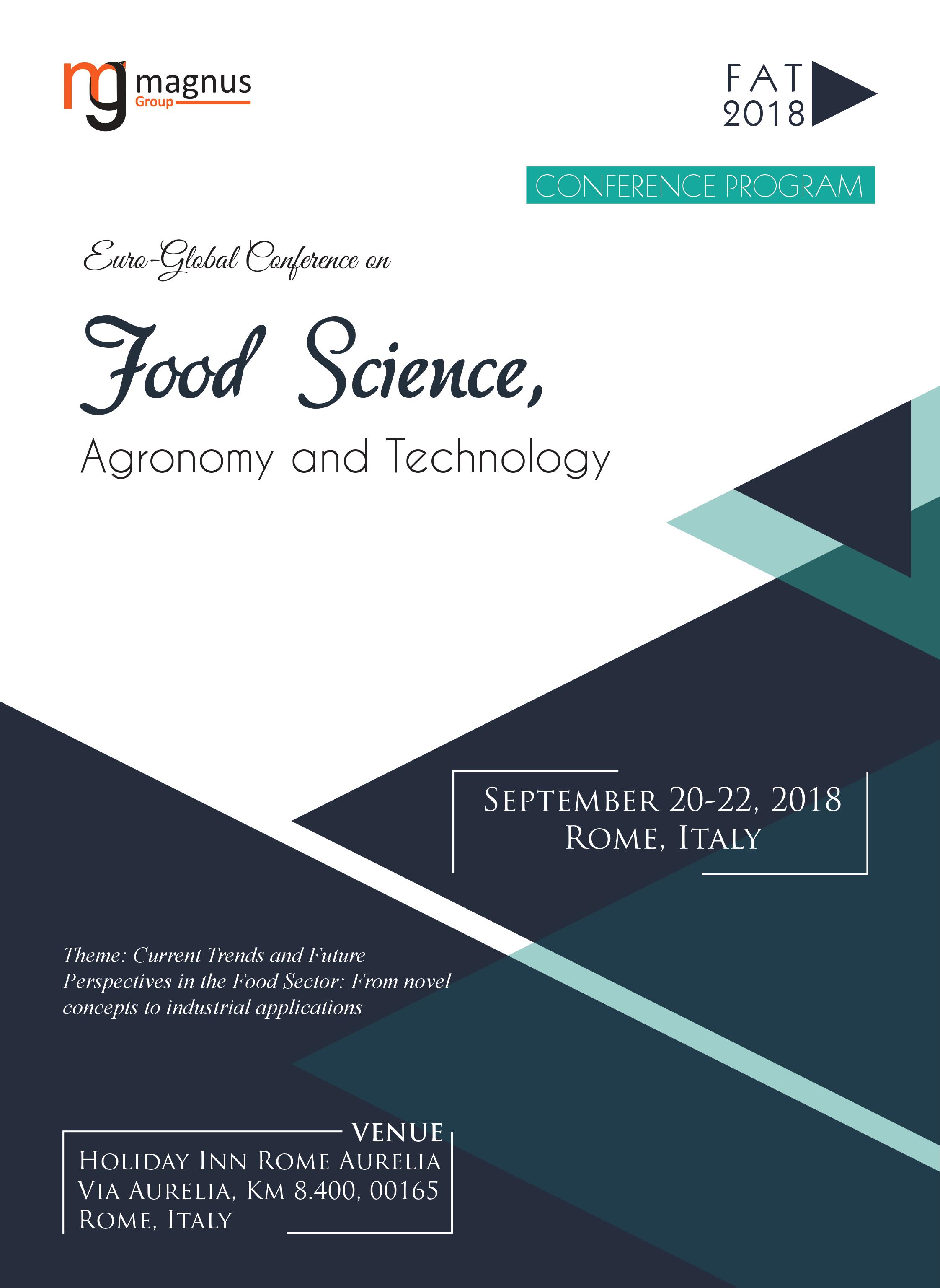 Euro-Global Conference on Food Science, Agronomy and Technology Program
