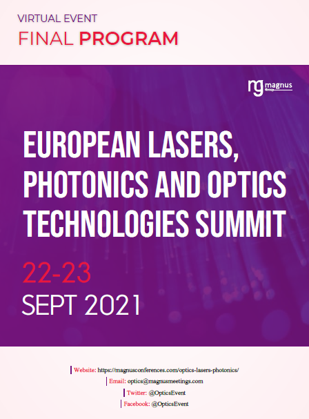 European Lasers, Photonics and Optics Technologies Summit | Online Event Program