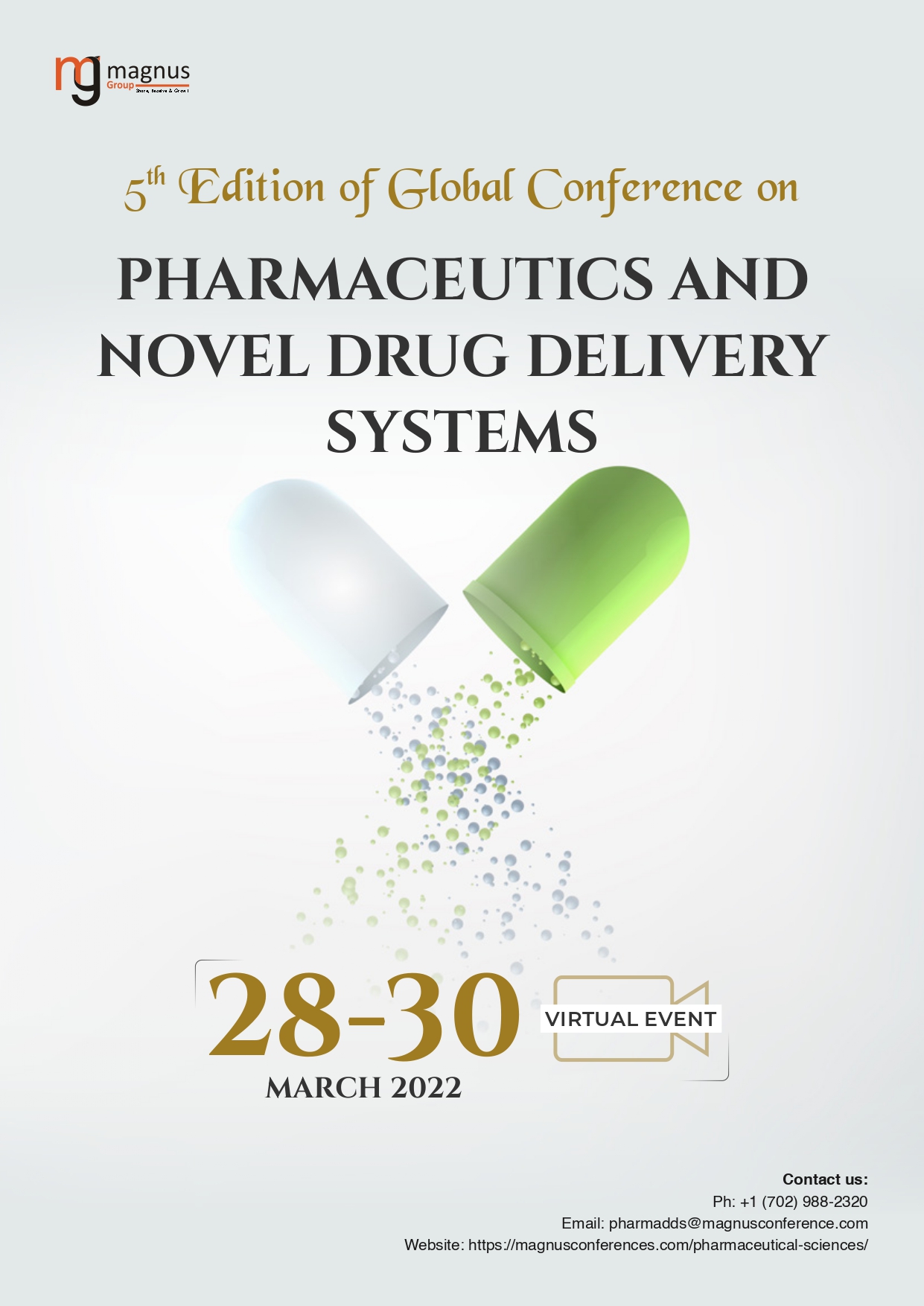 5th Edition of Global Conference on Pharmaceutics and Novel Drug Delivery Systems | Online Event Program